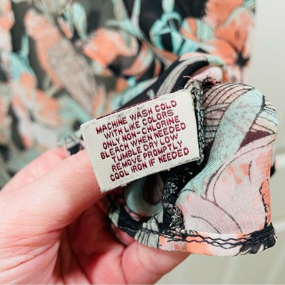 Mudd Floral Open Front Cardigan Kimono Size XL - Picture 6 of 7